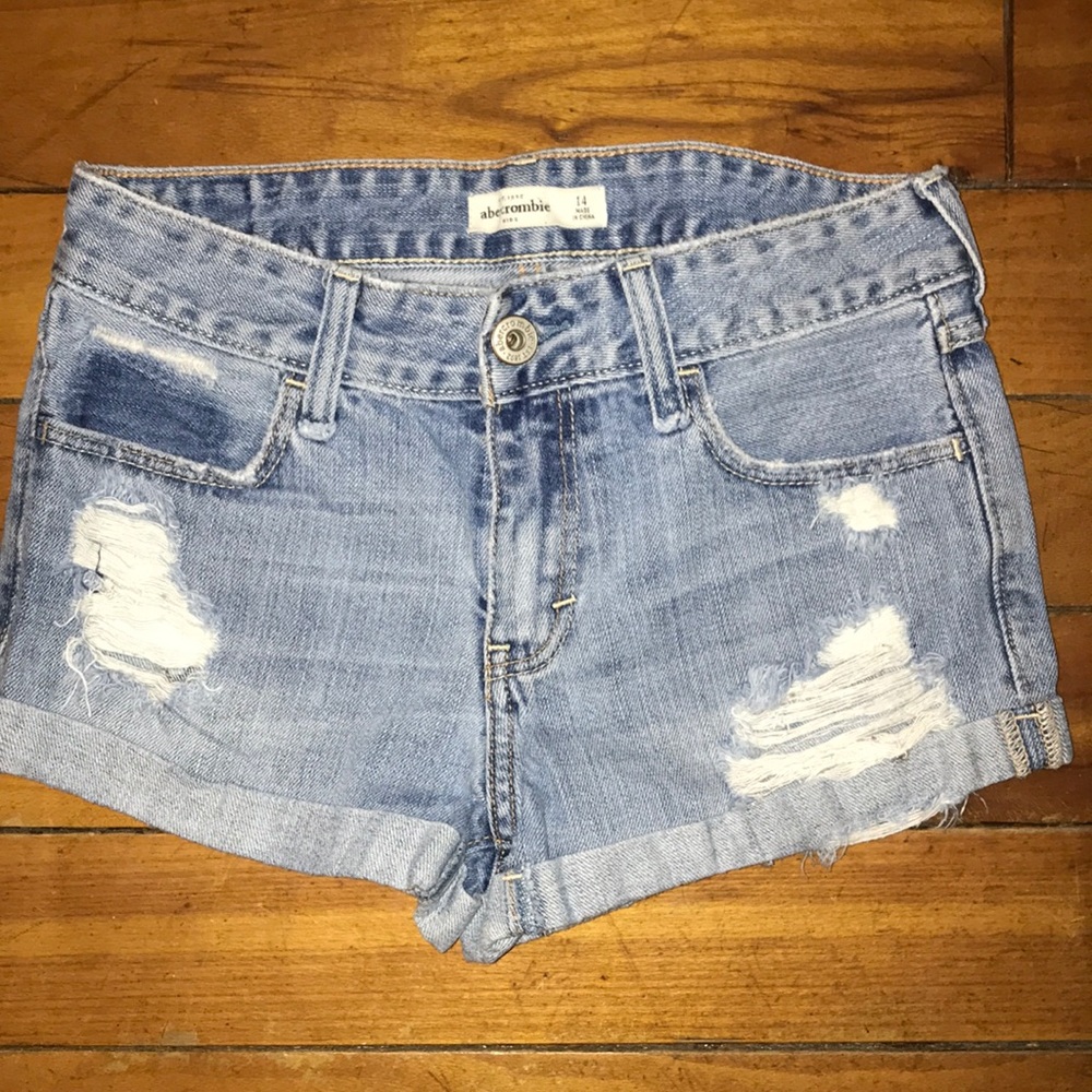 Abercrombie kids jean shorts